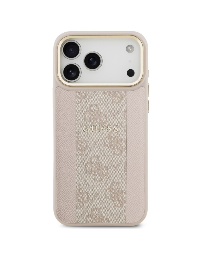 Guess 4G Stripe MagSafe Case for iPhone 17 Pro Max - Pink
