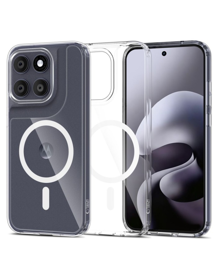 Tech-Protect FlexAir Hybrid MagSafe Case for Motorola Moto G67 / G77 - Transparent Tech-Protect FlexAir Hybrid MagSafe Case for Motorola Moto G67 / G77 - Transparent