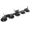 Rockbros XP1003 Suction Cup Roof Rack for 3 Bikes - Black