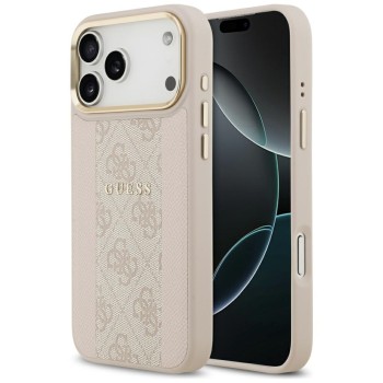 Guess 4G Stripe MagSafe Case for iPhone 17 Pro Max - Pink