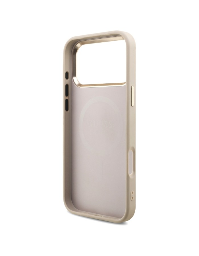 Guess 4G Triangle Logo MagSafe Case for iPhone 17 Pro Max - Rose Gold Guess 4G Triangle Logo MagSafe Case for iPhone 17 Pro Max - Rose Gold