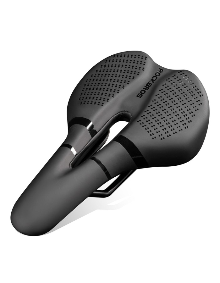 Rockbros 8182 city bicycle saddle, comfortable, anatomical - black
