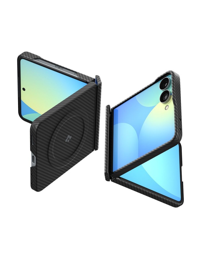 Spigen AirSkin Aramid MagFit MagSafe Case for Samsung Galaxy Z Flip 8 - Black