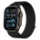 Tech-Protect Nylon Sport Strap for Apple Watch 44 / 45 / 46 / 49 mm - Black