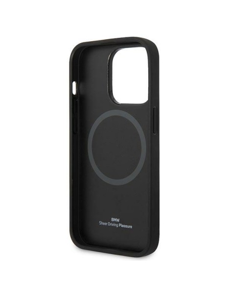 Etui BMW BMHMP14LSLLBK iPhone 14 Pro 6,1" czarny/black hardcase Signature Logo Imprint Magsafe