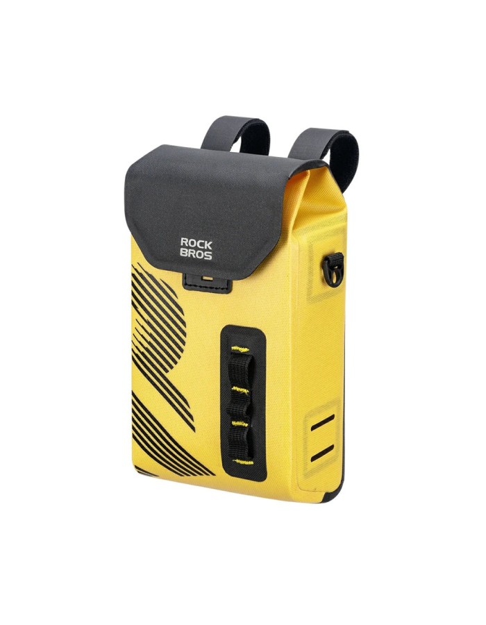 Rockbros AS-160 Waterproof Handlebar Bicycle Bag 1.3L - Yellow Rockbros AS-160 Waterproof Handlebar Bicycle Bag 1.3L - Yellow