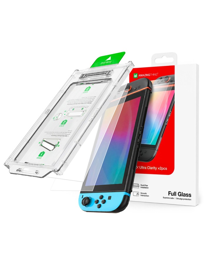 AmazingThing Radix Full Glass Tempered Glass for Nintendo Switch 2 (2 pcs.) AmazingThing Radix Full Glass Tempered Glass for Nintendo Switch 2 (2 pcs.)