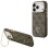 Guess 4G PU Triangle Logo &amp;amp; Stand Camera Magsafe Case for iPhone 17 Pro - Brown