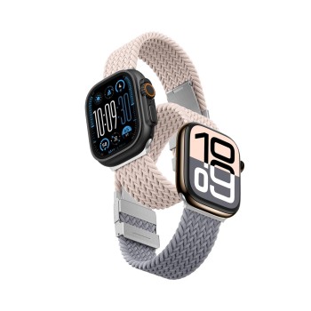 Set of 2 AmazingThing Blend Band straps for Apple Watch 45 / 46 / 49 mm - pink-grey / pink