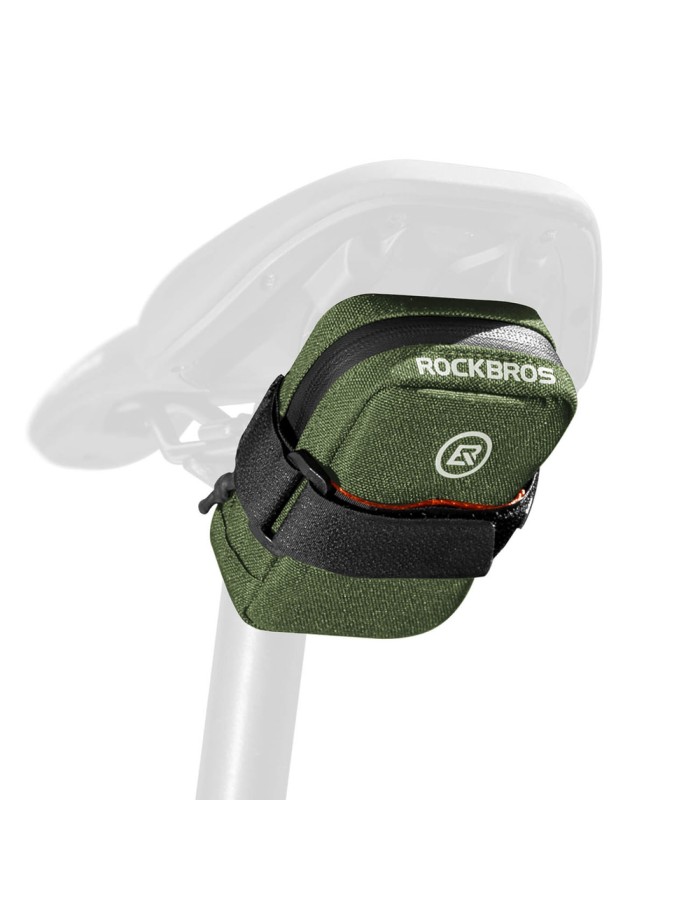 Rockbros F006 bicycle saddle bag 0.35 l - green Rockbros F006 bicycle saddle bag 0.35 l - green