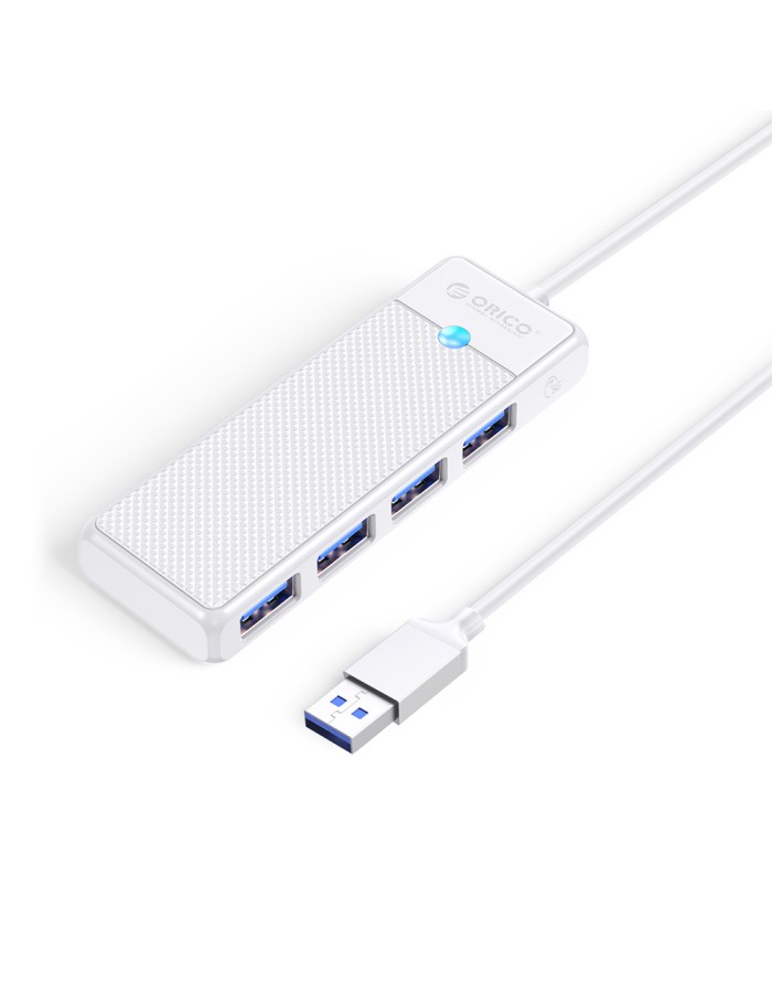 Orico PAPW4A-U3 USB Hub 4-port 4x USB-A 3.0 1 m - white Orico PAPW4A-U3 USB Hub 4-port 4x USB-A 3.0 1 m - white