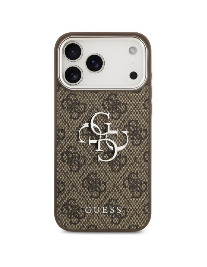 Guess 4G Big 4G Classic Logo Case for iPhone 17 Pro Max Brown - Silver Guess 4G Big 4G Classic Logo Case for iPhone 17 Pro Max Brown - Silver