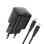 Acefast A118 30W GaN USB-C Wall Charger with 1.2m USB-C to Lightning Cable - Black
