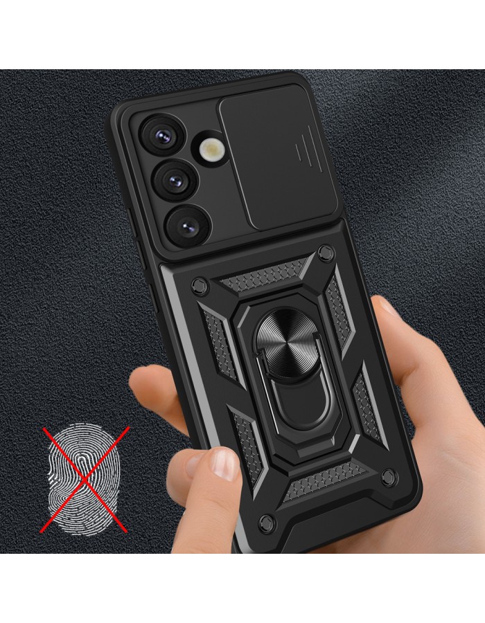 Hybrid Armor Camshield Case for Samsung Galaxy S26 Ultra - Black