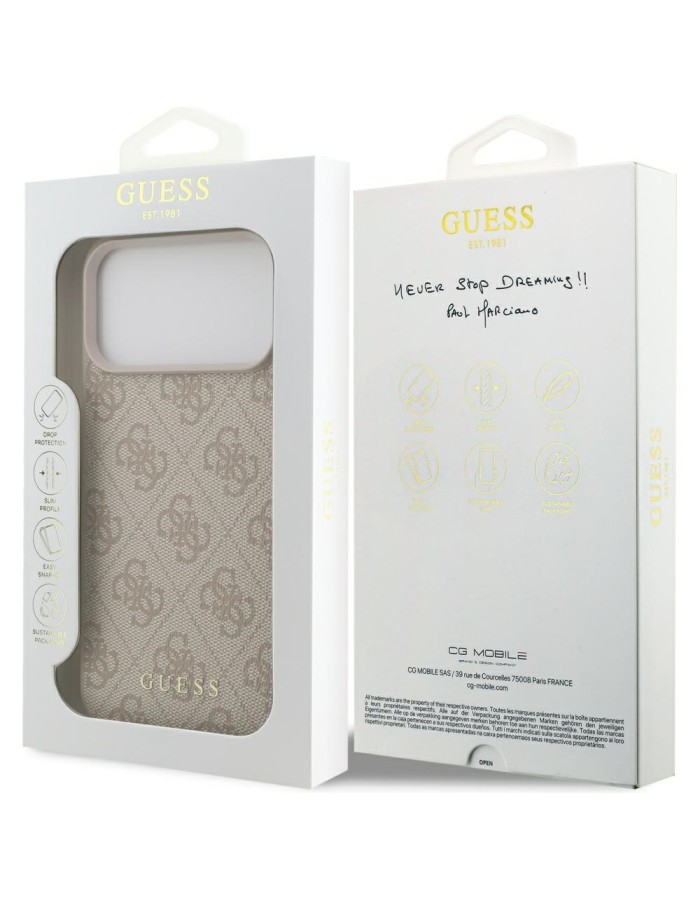 Guess 4G Classic Case for iPhone 17 Pro Max - Pink Guess 4G Classic Case for iPhone 17 Pro Max - Pink