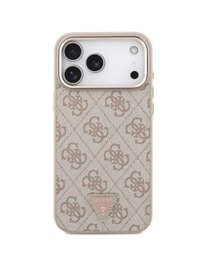 Guess 4G Triangle Logo MagSafe Case for iPhone 17 Pro Max - Rose Gold Guess 4G Triangle Logo MagSafe Case for iPhone 17 Pro Max - Rose Gold