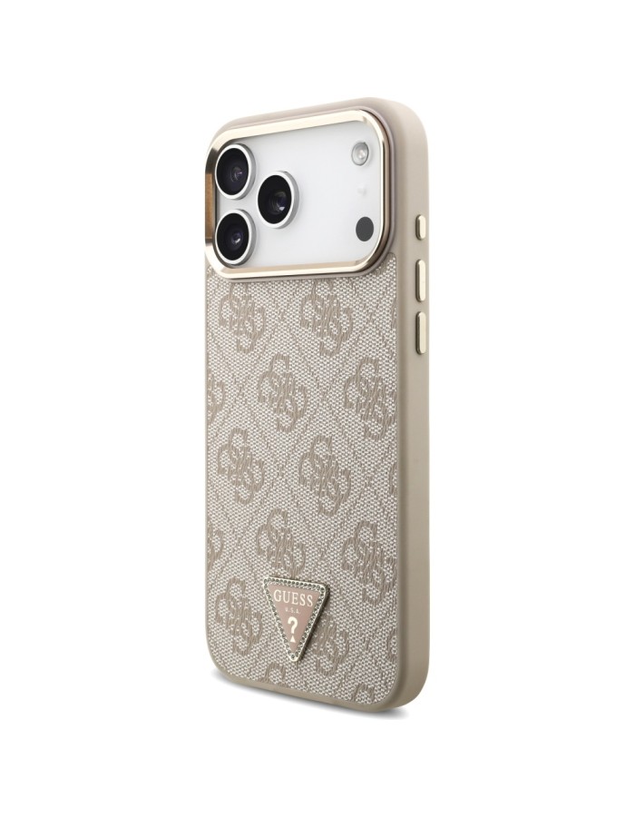 Guess 4G Triangle Logo MagSafe Case for iPhone 17 Pro Max - Rose Gold Guess 4G Triangle Logo MagSafe Case for iPhone 17 Pro Max - Rose Gold