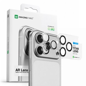 AmazingThing Sapphire Camera Glass for iPhone 17 Pro / Pro Max - with Clear Frame