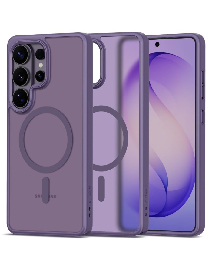 Tech-Protect Magmat MagSafe Case for Samsung Galaxy S26 Ultra - Matte Purple