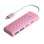 Orico PAPW2AC-C3-C3 USB Hub 4-port 2x USB-A 3.0 1x USB-C 3.0 with USB-C PD 100W charging 0.15m - pink