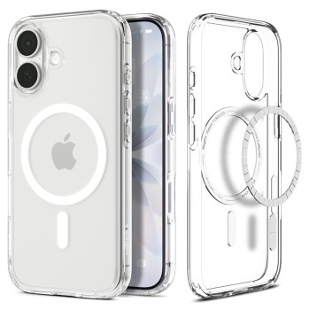 Spigen Ultra Hybrid MagSafe Case for iPhone 17 - Clear and White