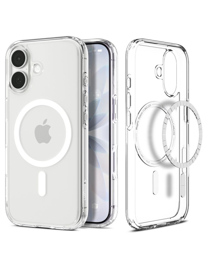 Spigen Ultra Hybrid MagSafe Case for iPhone 17 - Clear and White