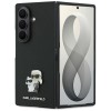 Karl Lagerfeld Saffiano Karl&amp;amp;Choupette Pin Case for Samsung Galaxy Z Fold 8 Ultra - Black
