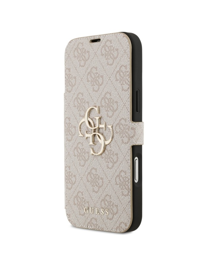 Guess Book 4G Metal Logo Case for iPhone 17 Pro Max - Pink
