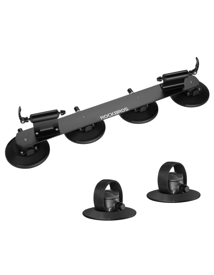 Rockbros XP1002 Suction Cup Roof Rack for 2 Bikes - Black Rockbros XP1002 Suction Cup Roof Rack for 2 Bikes - Black