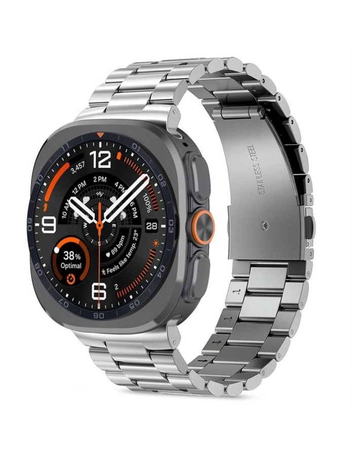 Tech-Protect Stainless Steel Bracelet for Samsung Galaxy Watch Ultra 47mm - Silver