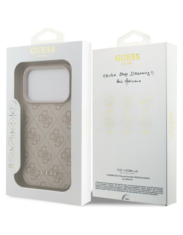 Guess 4G Classic Case for iPhone 17 Pro - Pink Guess 4G Classic Case for iPhone 17 Pro - Pink