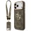 Guess 4G Big 4G Classic Logo Big Strap Metal Buttons Case for iPhone 17 Pro Max - Brown