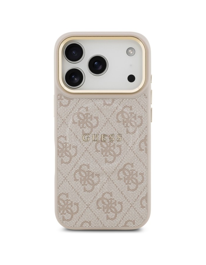 Guess 4G PU Classic Logo MagSafe Case for iPhone 17 Pro - Pink
