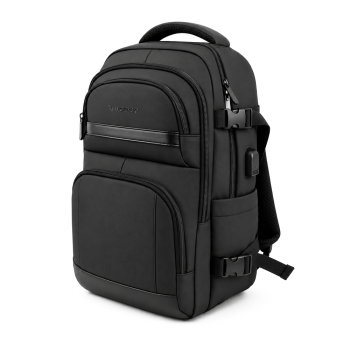 Wozinsky WPW-20L Backpack with Laptop Pocket for 15" Travel 40x20x25 cm for Hand Luggage - Black