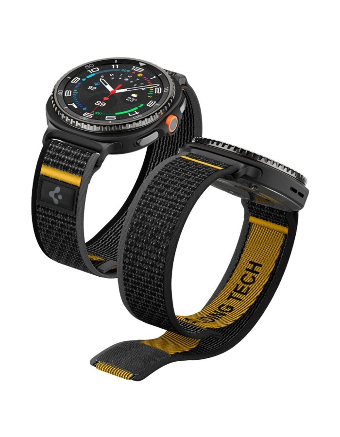 Spigen Athlex Air Strap for Samsung Galaxy Watch 40/44/46mm - Black and Yellow Spigen Athlex Air Strap for Samsung Galaxy Watch 40/44/46mm - Black and Yellow