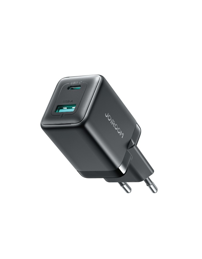 Joyroom JR-TG8 GaN 45W USB-C + USB-A Wall Charger - Black Joyroom JR-TG8 GaN 45W USB-C + USB-A Wall Charger - Black