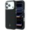 Mercedes Leather Semi Wrap Wood Effect MagSafe Case for iPhone 17 Pro Max - Black
