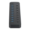 Orico CT2U3-10AB 10x USB-A 3.0 Hub with Switches - Black