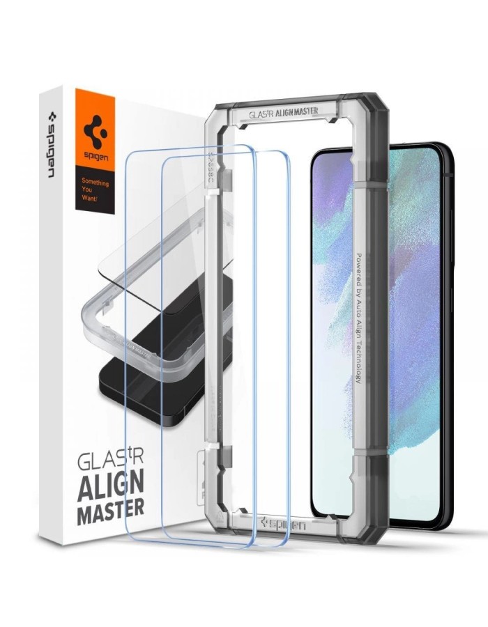 Spigen ALM Glas.tR tempered glass for Samsung Galaxy S21 FE - 2 pcs. Spigen ALM Glas.tR tempered glass for Samsung Galaxy S21 FE - 2 pcs.