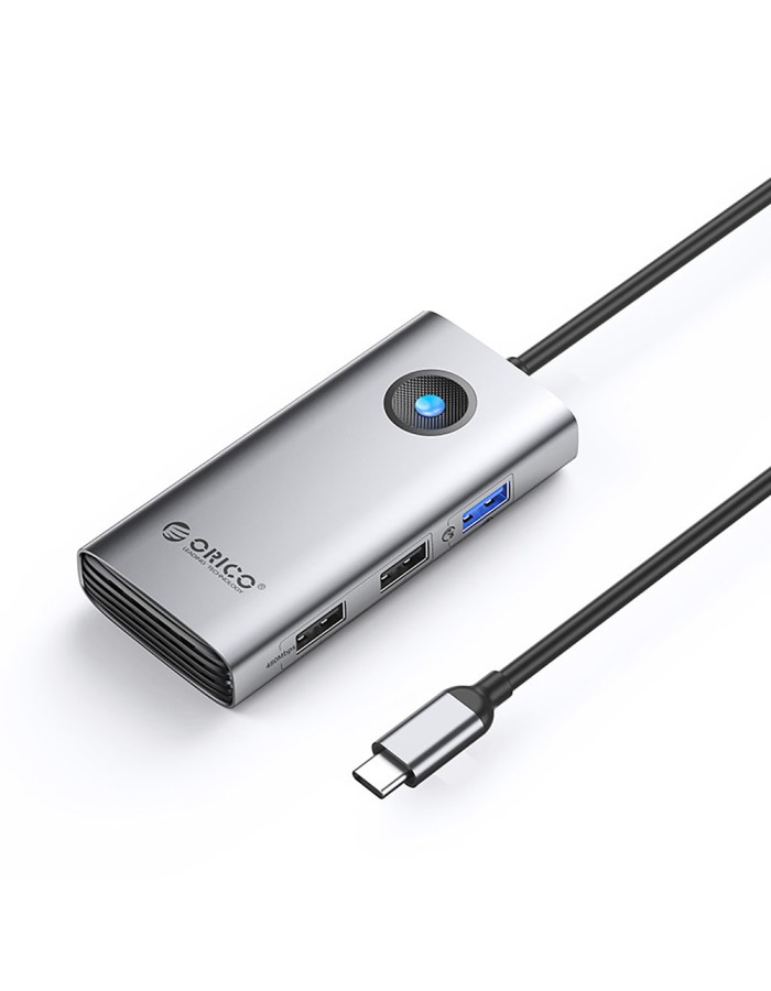 Orico PW11-5P USB-C Hub Docking Station 1x USB-A 3.0 + 2x USB-A 2.0 + 1x USB-C PD + 1x HDMI - Gray Orico PW11-5P USB-C Hub Docking Station 1x USB-A 3.0 + 2x USB-A 2.0 + 1x USB-C PD + 1x HDMI - Gray