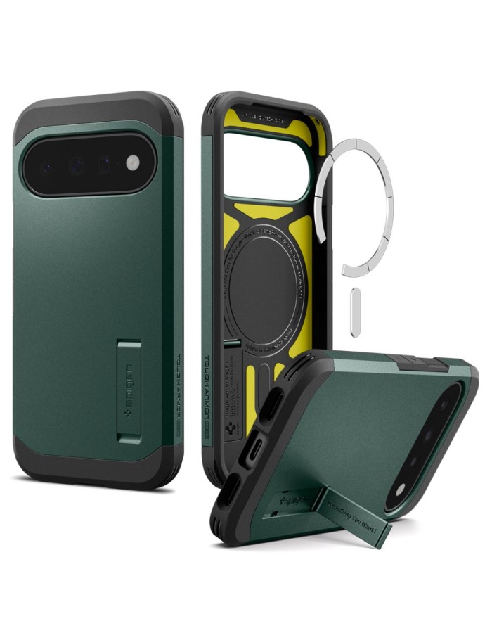Spigen Tough Armor Mag MagSafe Case for Google Pixel 11 - Dark Green