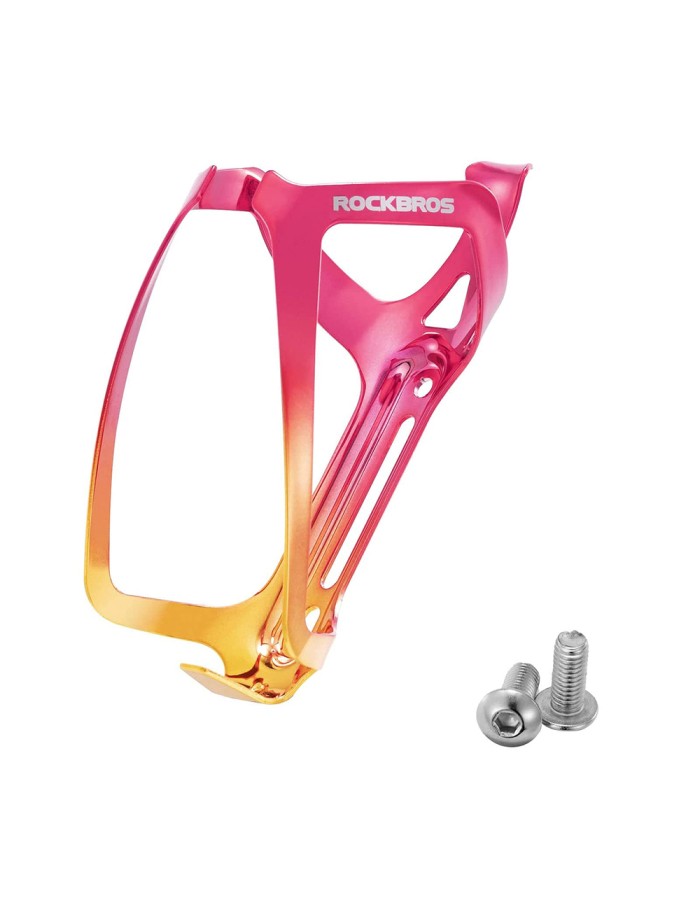 Rockbros RKL02 Aluminum Bottle Cage - Red and Gold
