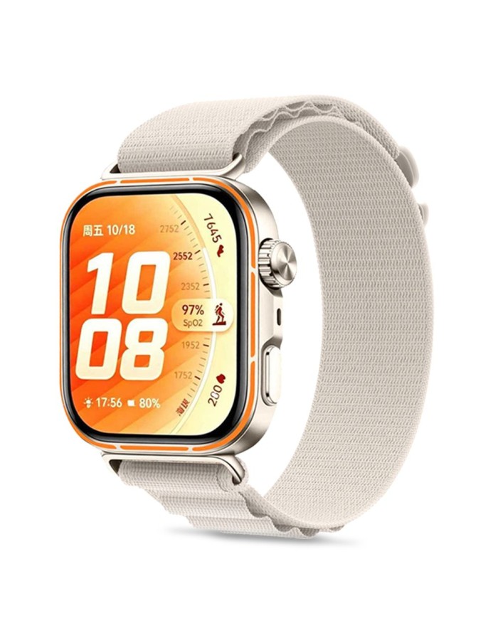 Tech-Protect Nylon Pro Strap for Huawei Watch Fit 3 / 4 / 4 Pro / 5 / 5 Pro - Beige