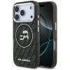 Karl Lagerfeld IML Glitter Karl&amp;amp;Choupette Heads Logo MagSafe Case for iPhone 17 Pro - Black