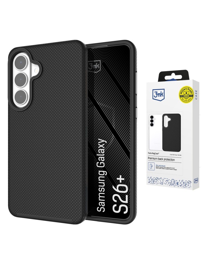 3mk Fortis MagCase for Samsung Galaxy S26+ - black