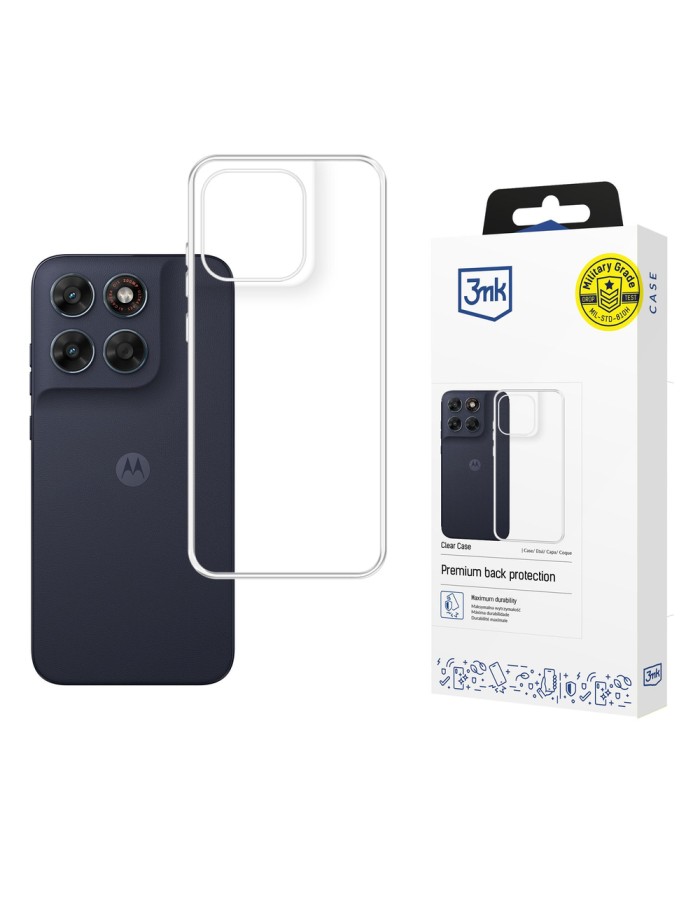 3mk Clear Case for Motorola Moto G87 - transparent