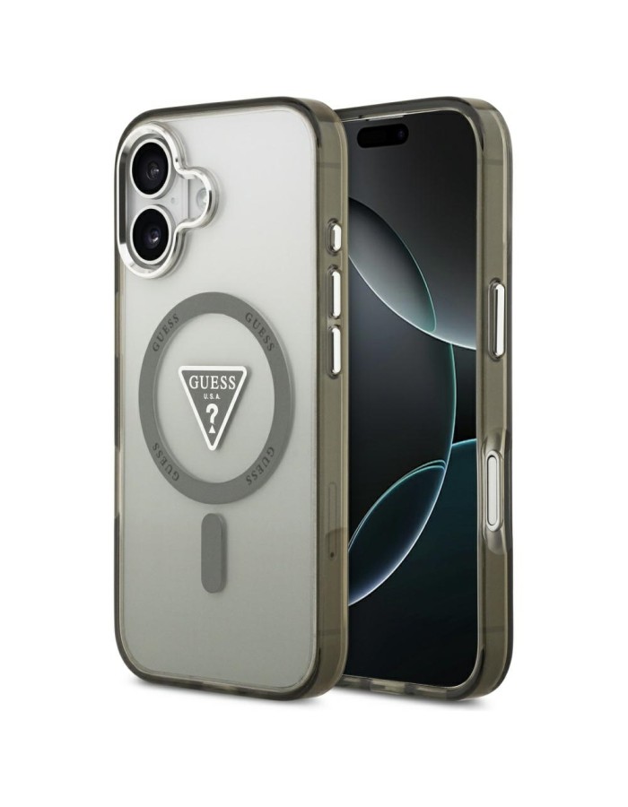 Guess IML Gradient Triangle Logo MagSafe case for iPhone 17 - olive Guess IML Gradient Triangle Logo MagSafe case for iPhone 17 - olive