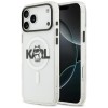 Karl Lagerfeld IML Choupette Sketch Logo MagSafe Case for iPhone 17 Pro - Clear