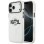 Karl Lagerfeld IML Choupette Sketch Logo MagSafe Case for iPhone 17 Pro - Clear