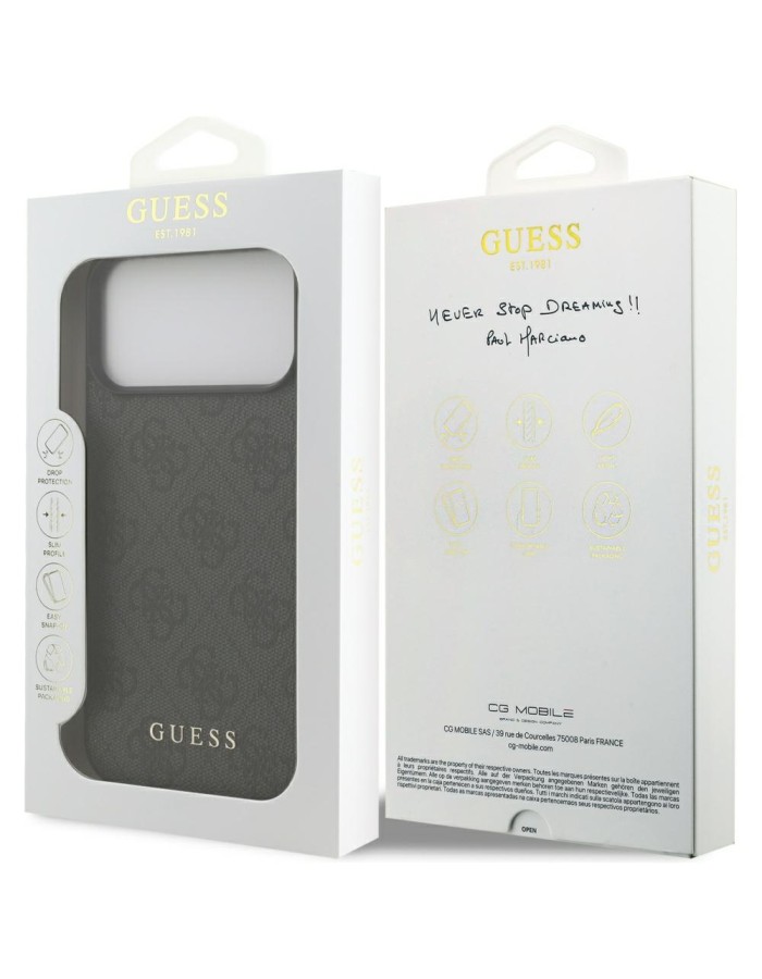 Guess 4G Classic Case for iPhone 17 Pro Max - Black Guess 4G Classic Case for iPhone 17 Pro Max - Black